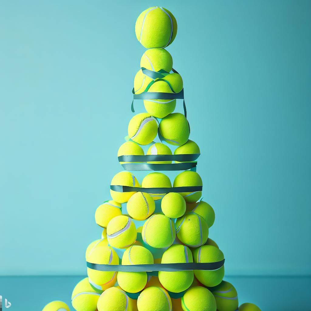 A Tennis Ball Tower